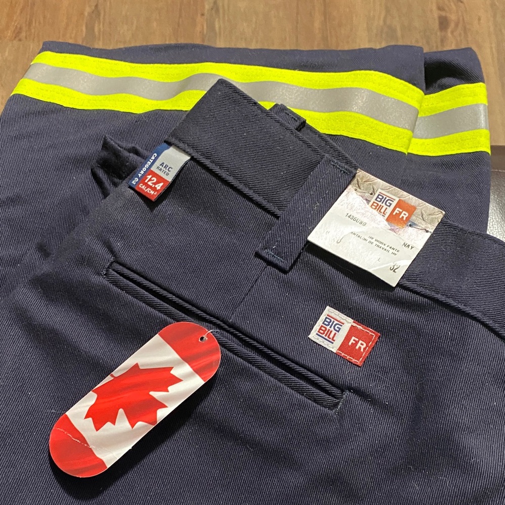 Big Bill Reflective FR Work Pants NWT